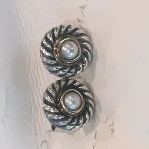 David Yurman Jewelry - David Yurman Silver and Gold earrings David Yurman Jewelry - David Yurman Silver and Gold earrings